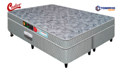 Conjunto Box Queen Castor Espuma D33 Sleep Max 1,58 x 1,98 x 0,65