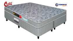 Conjunto Box Queen Castor Espuma D33 Sleep Max 1,58 x 1,98 x 0,65