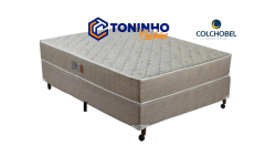 Conjunto Box Casal Colchobel Espuma  D 33   1,38 x 1,88 x 0,64