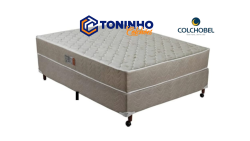 Conjunto Box Casal Colchobel Espuma  D 33   1,38 x 1,88 x 0,64